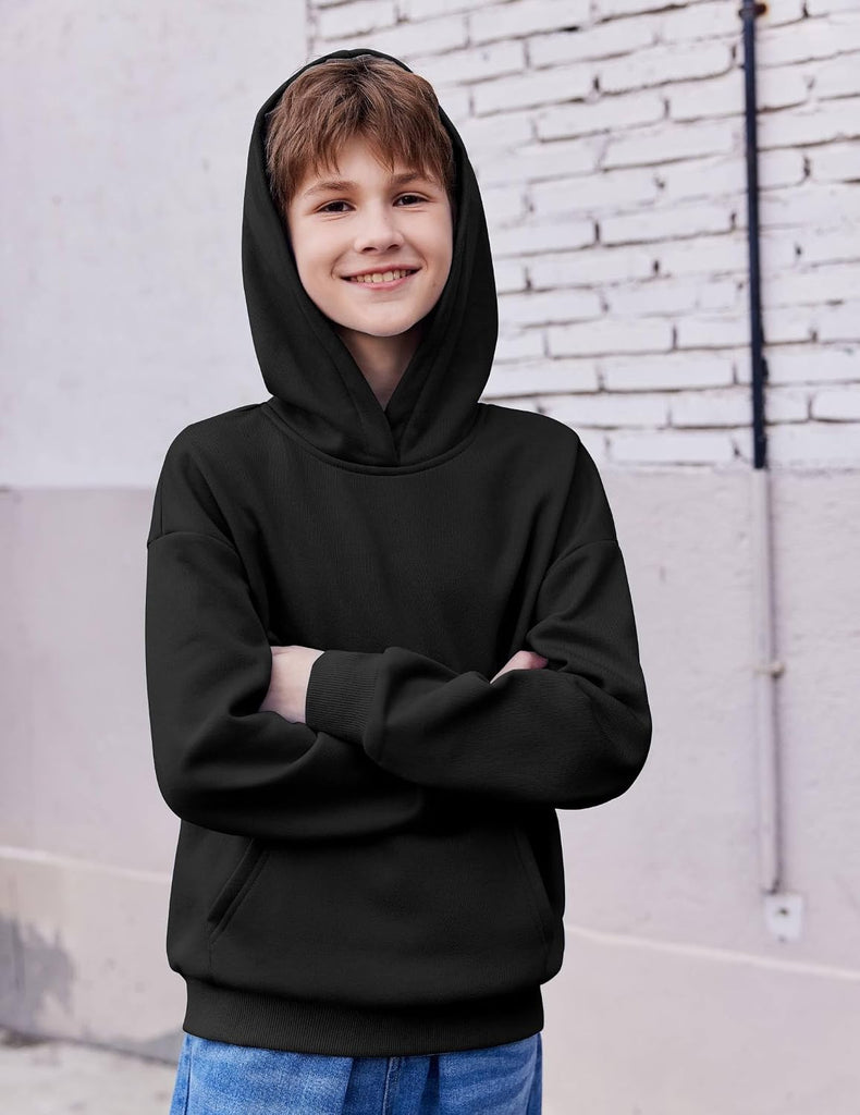Boys Fashion Hoodies Kids Fleece Pullover Hooded Sweatshirts