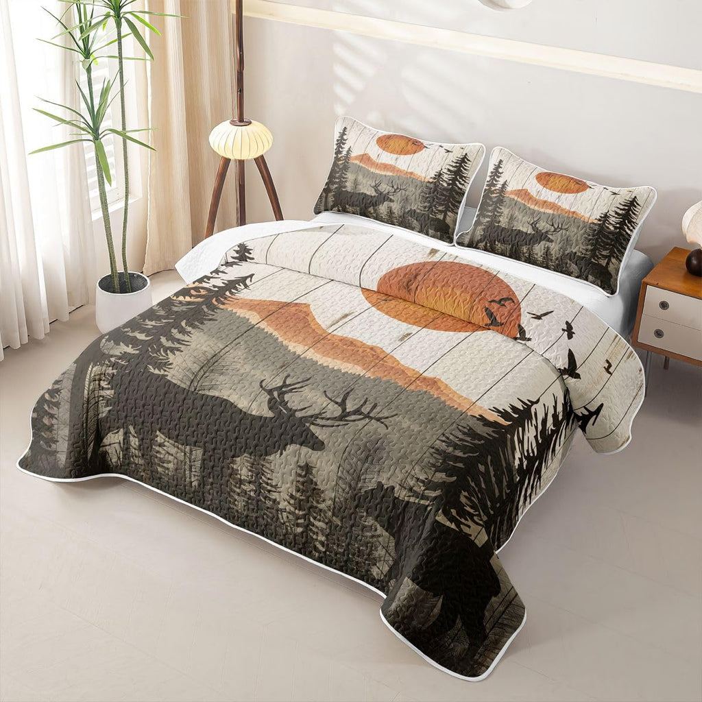 Bear 3 Piece Quilt Set King