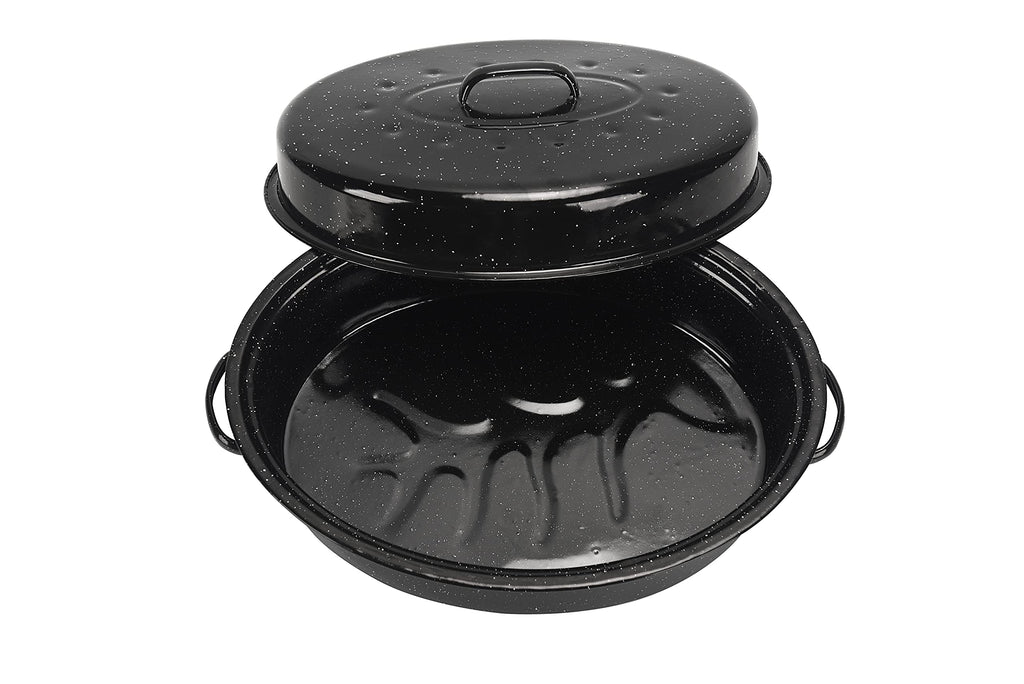 17-inch Covered Oval Enamel Roaster