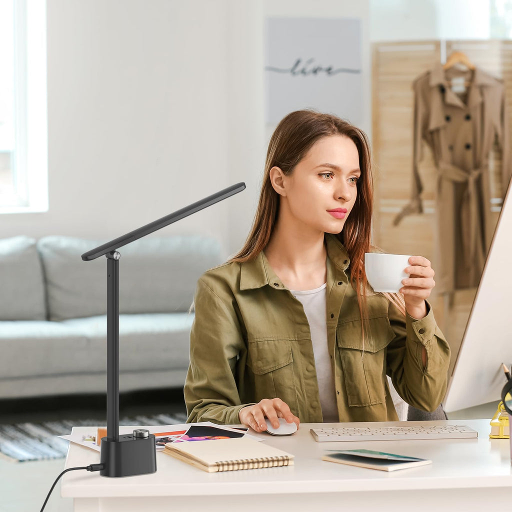 H01 Pro LED Desk Lamp, Foldable Desk Light Eye-Caring