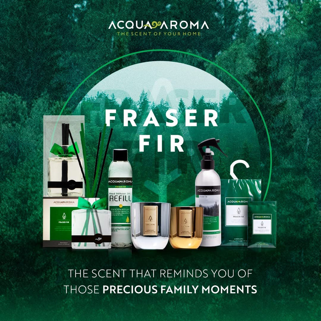 Fraser Fir Reed Oil Diffuser 8.45 FL OZ (250ml) Contain Essential Oils. Christmas Scent Handcrafted