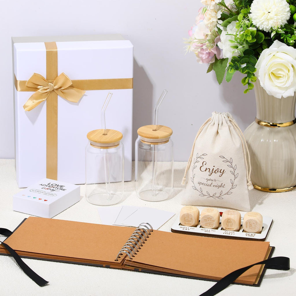 54 Pcs Date Night Gift Box for Couple Girlfriend Boyfriend