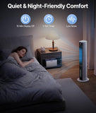 Evaporative Air Swamp Cooler - 38inch Cooling Fans that Blow Cold Air, Portable Tower Fan with 3L Water Tank