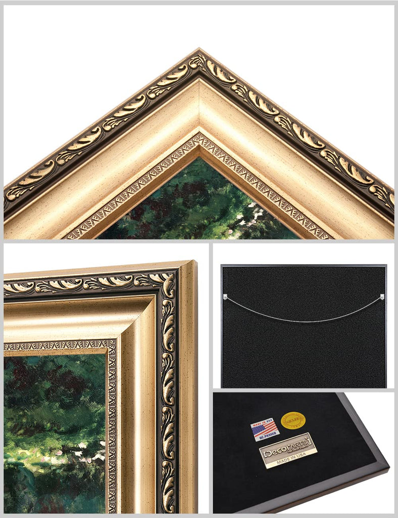 Claude Monet Wall Art Framed, Water Lilies 1904, 26x26