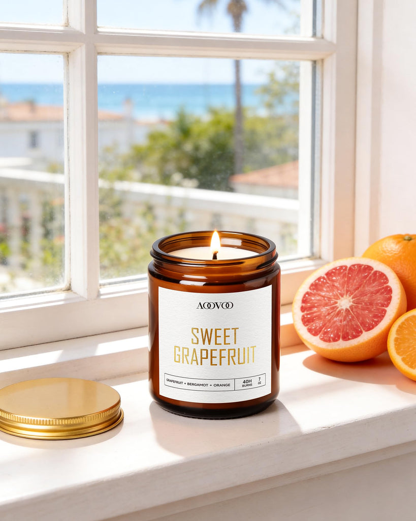Candles Set - 6PC Scented Candles, Soy Candle, Aromatherapy Candle, Soy Wax Candle, Fresh Lavender/Sunlit /Sweet