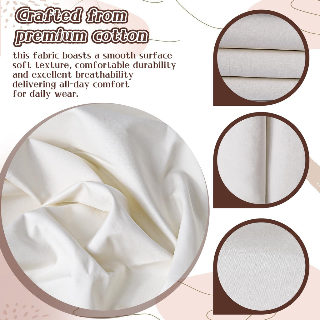 58"Wide 100% Combed Cotton Fabric By The Yard, Red Fabric, Soft and Durable, Quilting Material for Sewing and DIY