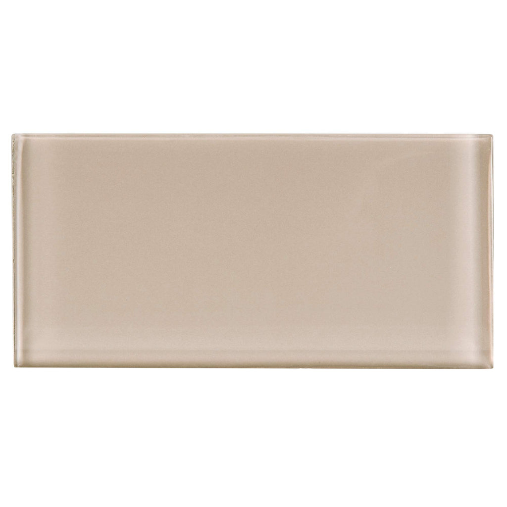 3x6 Beige Glass Subway Tile -Kitchen and Bath Backsplash Wall Tile (80pcs=10sqt)