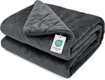 Royal Posh Velvet Weighted Blanket for Adults, 60"x80" 20lbs | Grey, Dual Sided Cozy Fluffy Heavy Blanket, Soft