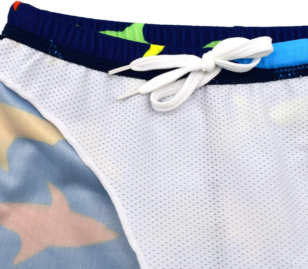 Kids Short Sleeve Sunsuit Swimwear Boys Two Piece Rash-Guard-Sets Dinosaur Pattern