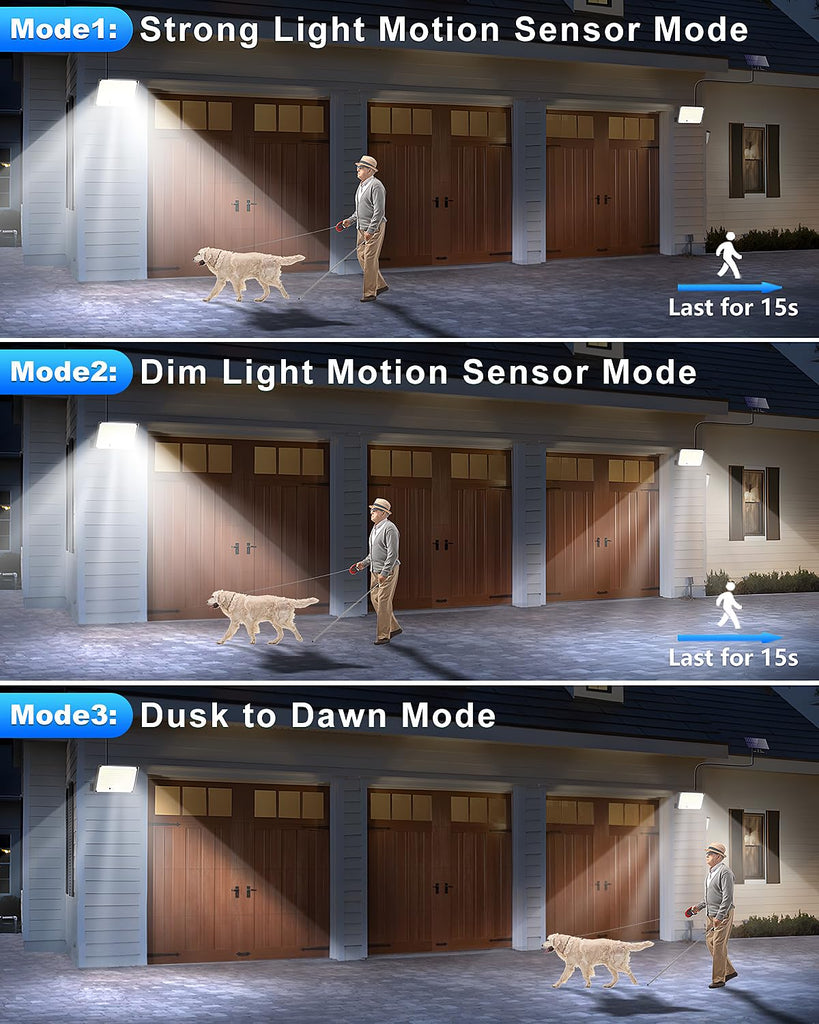 Solar Lights for Outside, Motion Sensor Outdoor Lights, 4 Pack