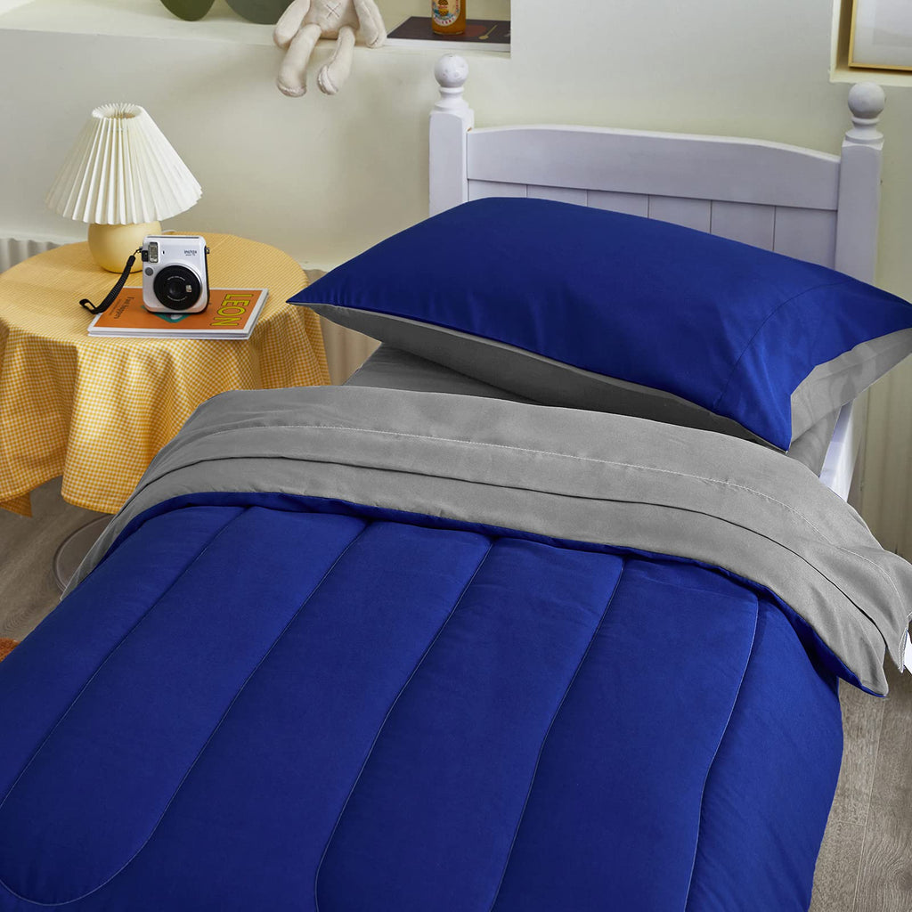 4 Pieces Toddler Bedding Set Ultra Soft and Breathable Toddler Sheet Set - Includes Comforter, Flat Sheet, Fitted