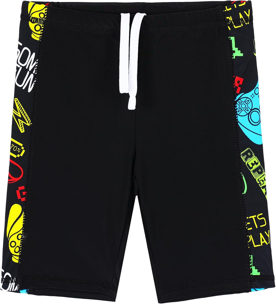 Kids Boys UPF 50+ UV Swimwear Sun Protective Long Sleeve Two Piece Swimsuit