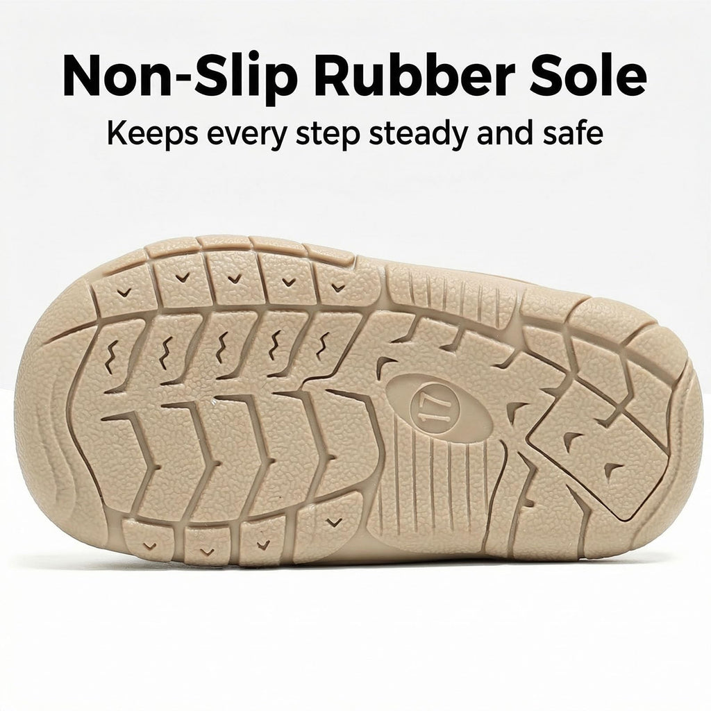 Baby Protective Toe Summer Sandals for Boys Girls Non-Slip Soft Sole Infant Toddler First Walking Shoes