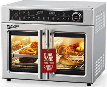 Ultra-Premium Air Fryer Toaster Oven Combo With Independent Dual-Zone Technology, Extra Large 32QT F