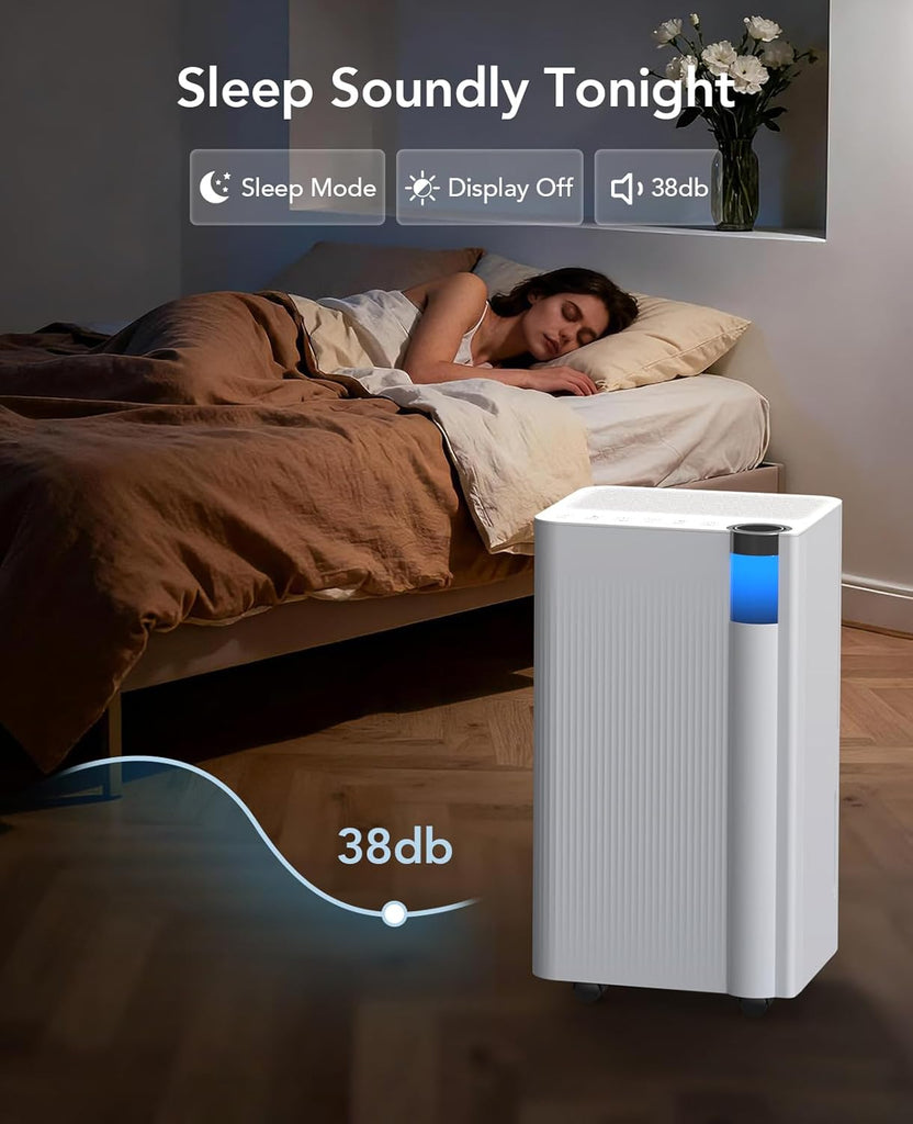 2500 Sq.Ft Dehumidifier for Basement with Drain Hose Max 34 Pints, Dehumidifiers for Home Large Room Bathroom Bedroom