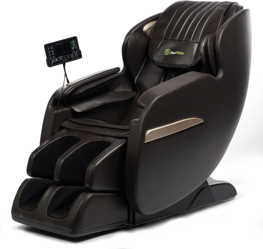 Upgraded 2D SL-Track Massage Chair,Recliner Full Body Zero Gravity with 8 Auto Modes and Upgraded LCD Screen,Added