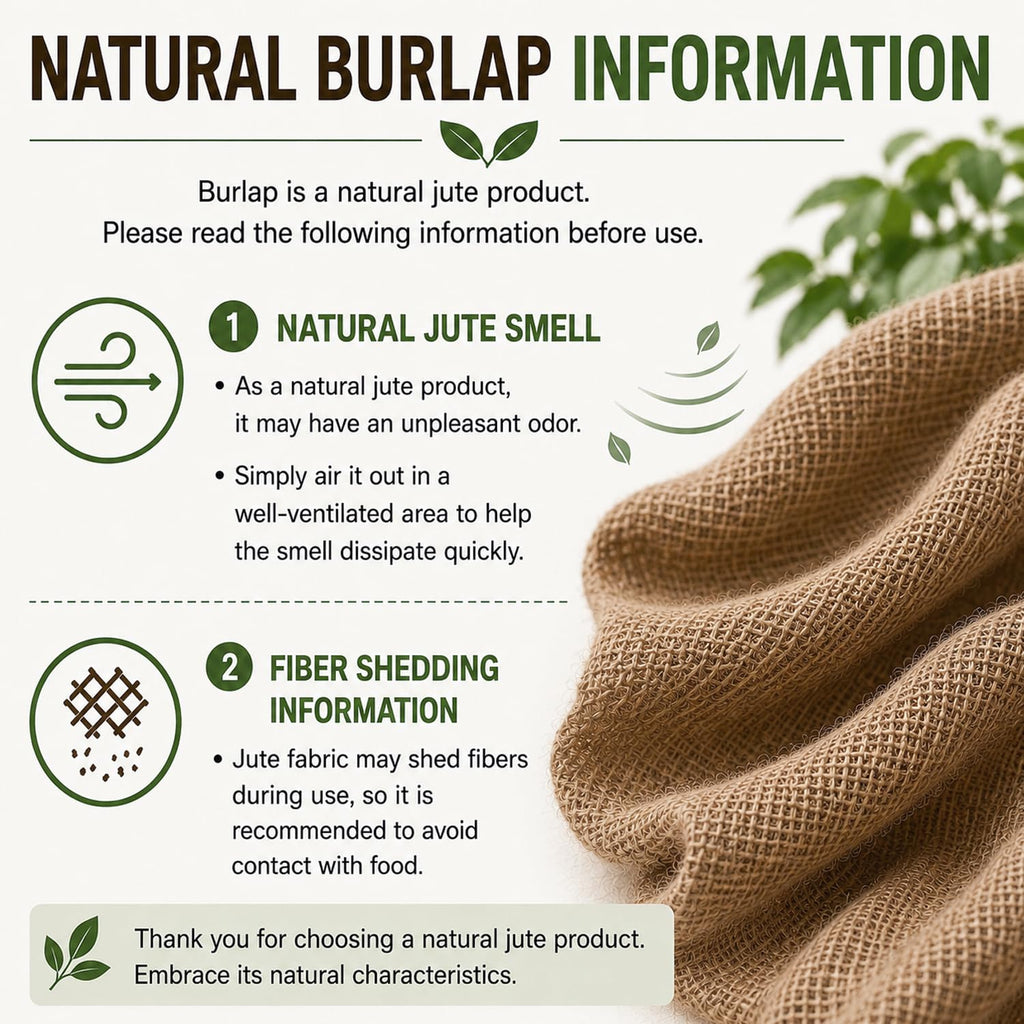 Natural Burlap Fabric Roll, 80 in x 50 ft, Garden Weed Barrier