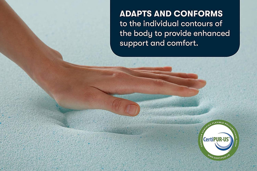 ThermaGel 3-Inch Gel Memory Foam Mattress Topper, King | 3 inch king gel memory foam mattress topper, ThermaGel