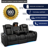Home Theater Seating Tuscany 2025 3-Seat Power Recliner with Center Console