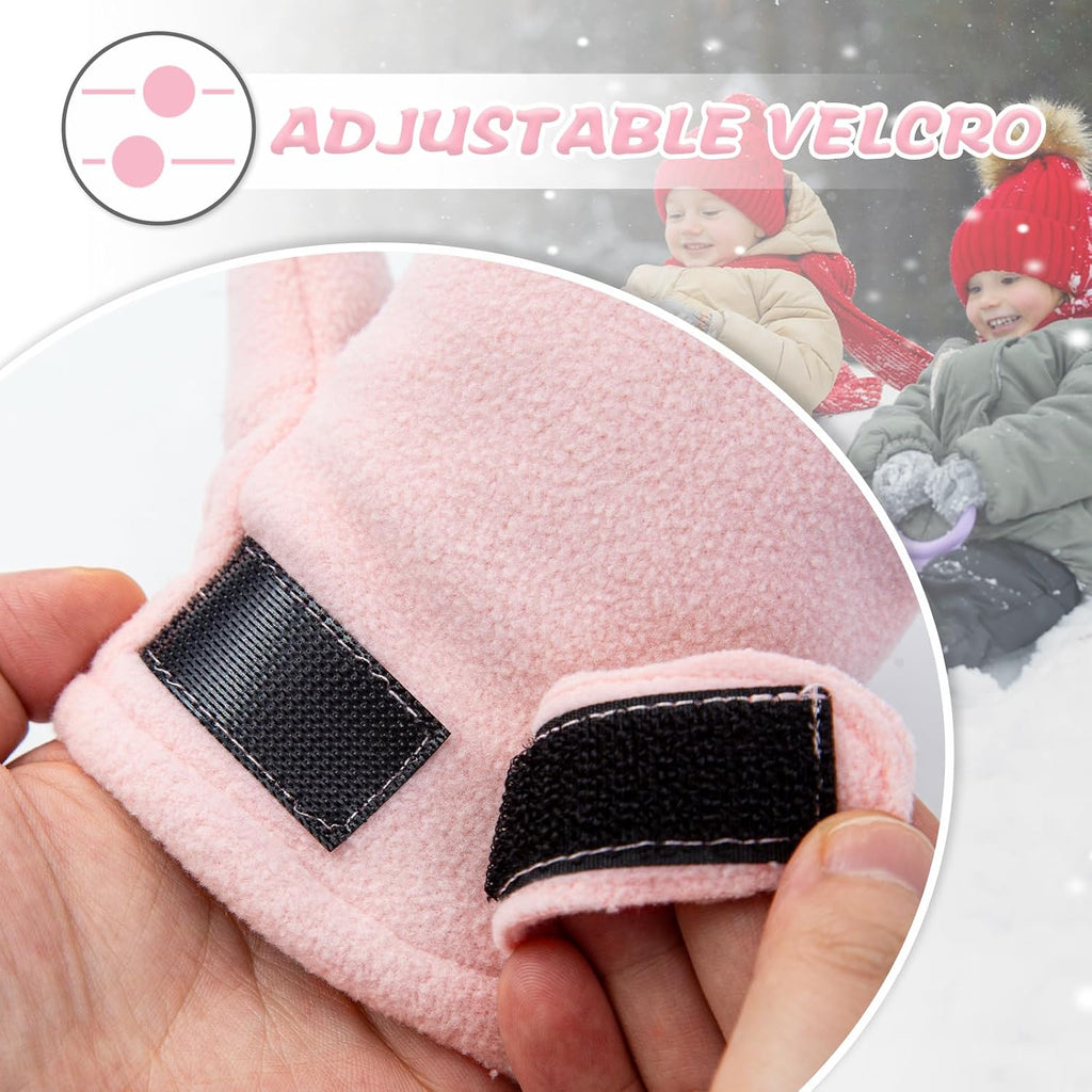 Baby Toddler Winter Mittens Girls Warm Fleece Lined Gloves Kids Sherpa Lined Mittens for Boys