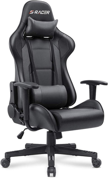 Gaming Chair, Office Chair High Back Computer Chair Leather Desk Chair Racing Executive Ergonomic Adjustable Swivel