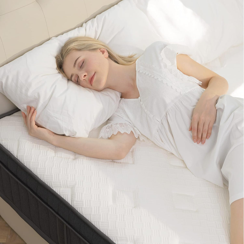 12 Inch Cal King Mattress, Gel Memory Foam Pocket Spring, Medium | Hybrid Bed Mattress in a Box, Cooler Sleep &