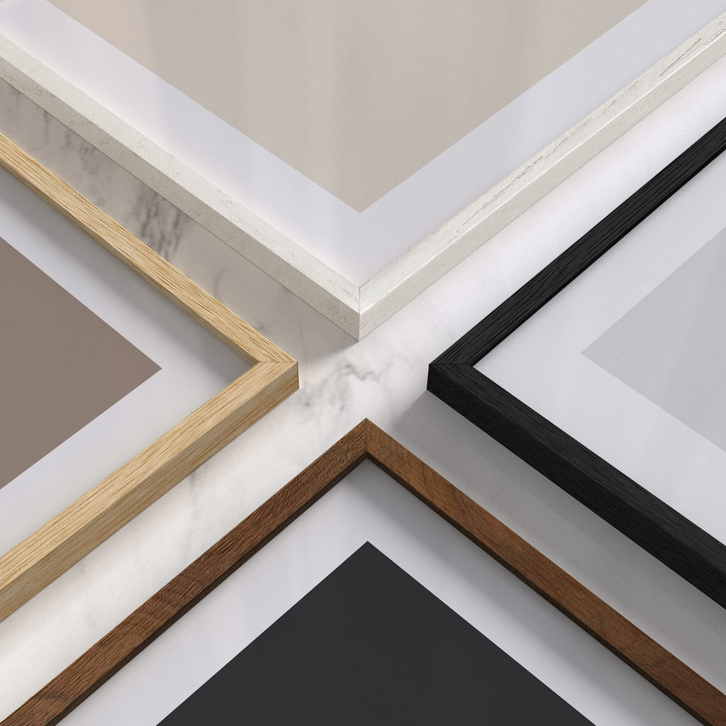 Beige Oak Wood 9x12 Picture Frame - Modern Wood Wall Art Display - Lightweight 9x12 Frame for Art Prints, Photos
