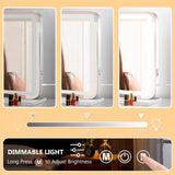 23" x 18" Vanity Mirror with Lights, Led Lighted Makeup Mirror with 3 Color Dimmable Lights, Touch Control, USB