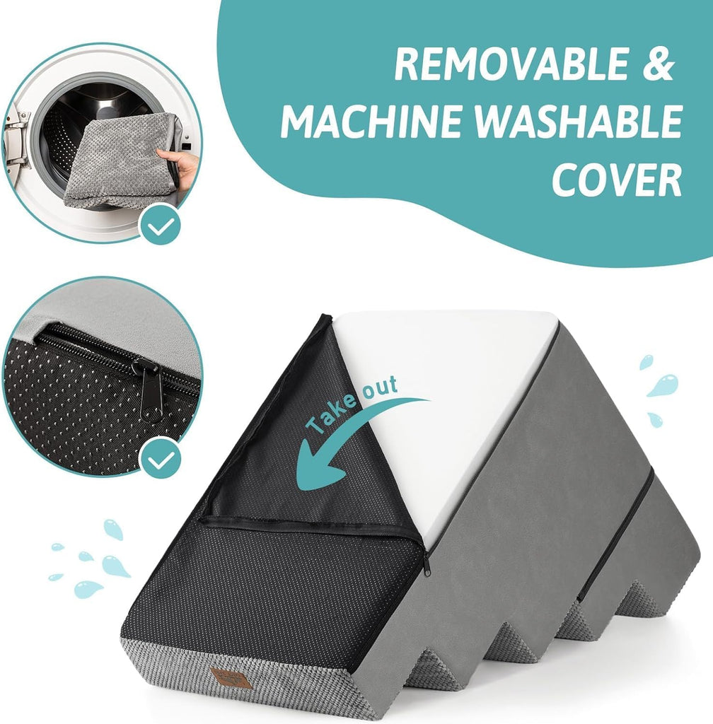 Dog Stairs for Small Dogs, 5 Step Pet Stairs for Beds & Couches