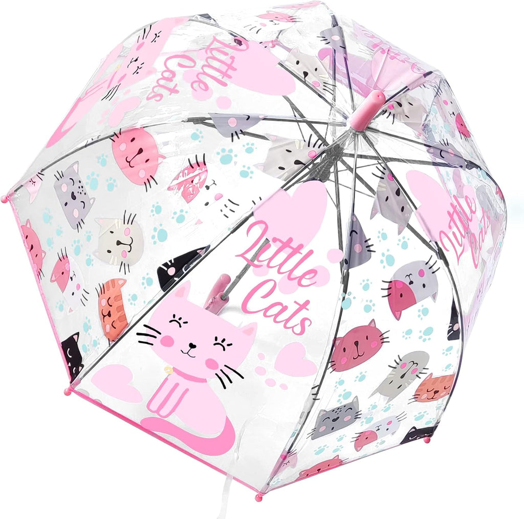 Kids Umbrella Clear Bubble Umbrellas for Rain,Safety Dome Windproof Umbrella for Kid Girls and Boys