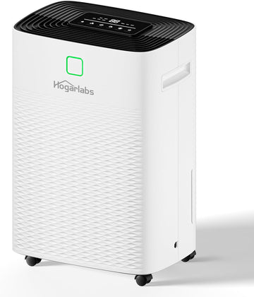 80 Pints Energy Star Dehumidifier Basement Home, Smart Silent Dehumidifier with Drain Hose, 1.32 Gal Water Tank