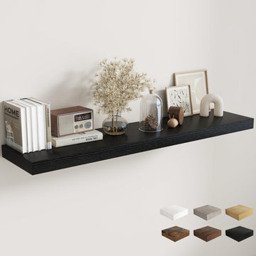 12 Inch Deep Floating Shelves, 60 Inch Long Extra Large Floating Shelves, Wall Shelves with Invisible Bracket