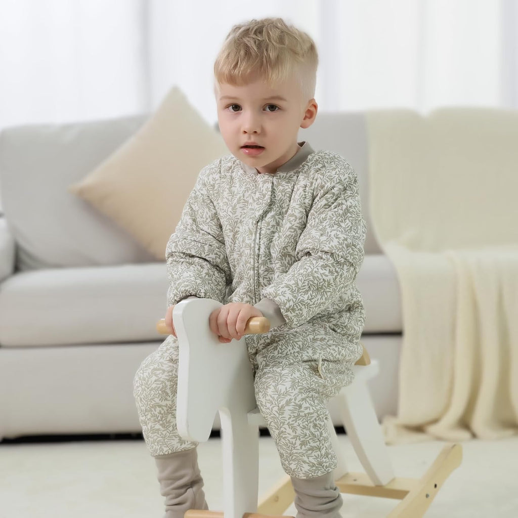 Cotton Toddler Sleep Sack with Feet 2.5 TOG Ultra Soft Toddler Sleeping Sack Walker Wearable Blanket