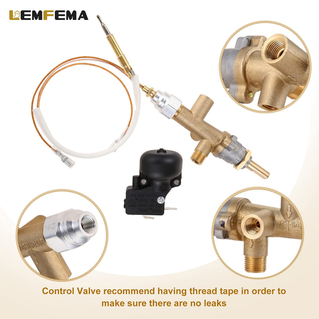 Replacement for Propane Patio Heater Control Valve & Thermocouple & Safety