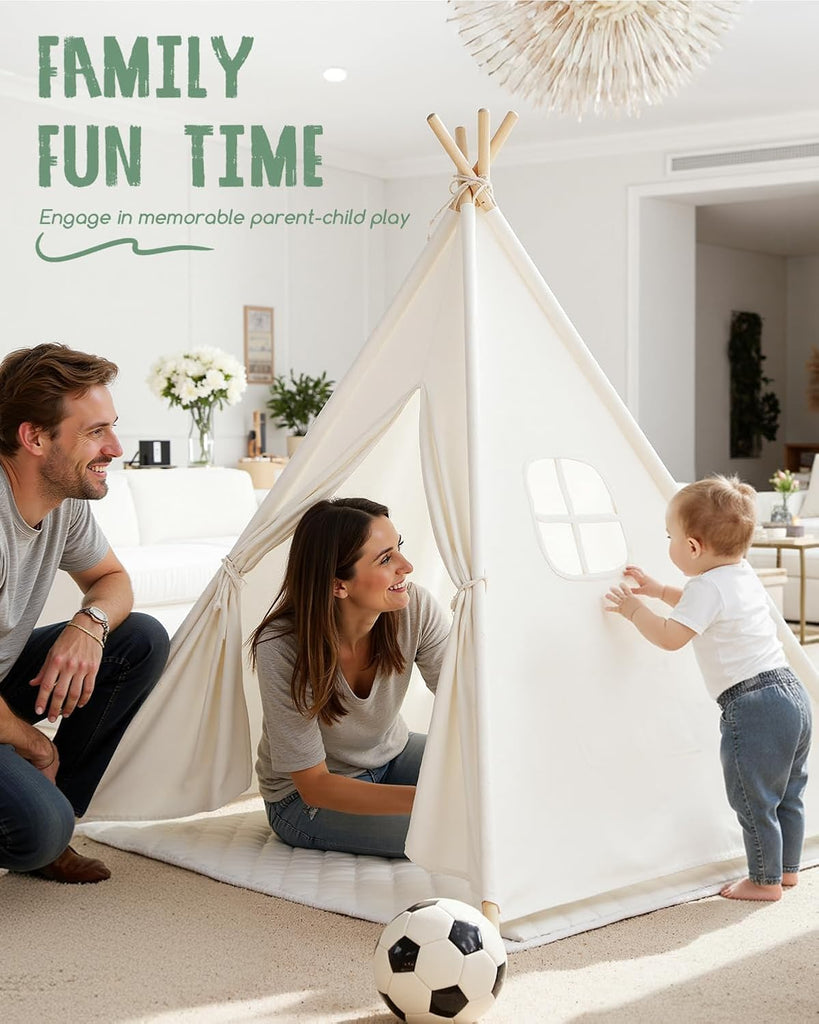 Teepee Tent Play Tents Girl Boy Indoor Outdoor Gift Playhouse Toy
