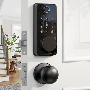 Keyless Entry Deadbolt Door Lock with Knobs, Smart Door Knob Lock