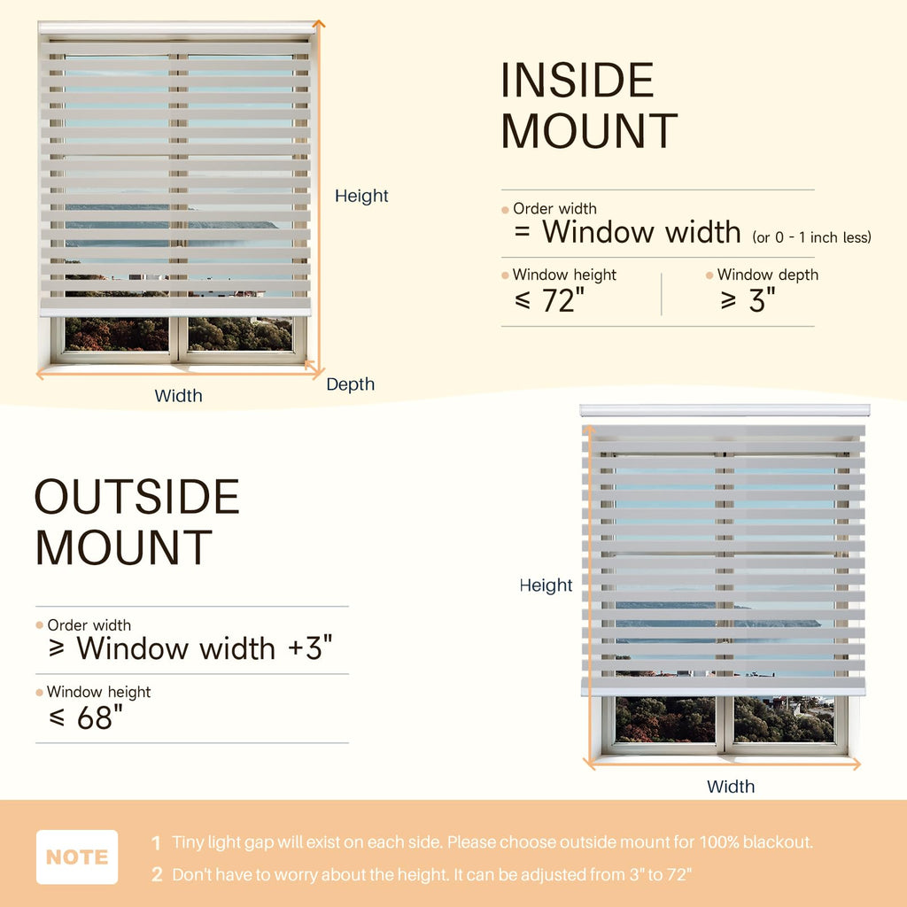 Motorized Zebra Blinds for Windows, Smart Windows Blinds with Remote Control, Light Filtering Smart Blinds Compatible