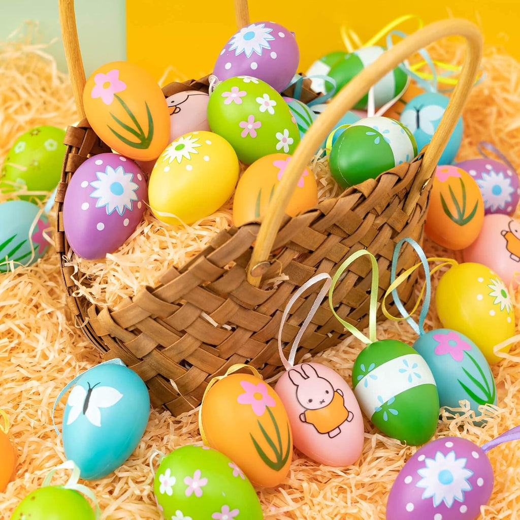 Easter Hanging Eggs, Easter Egg Tree Ornaments - Set of 48