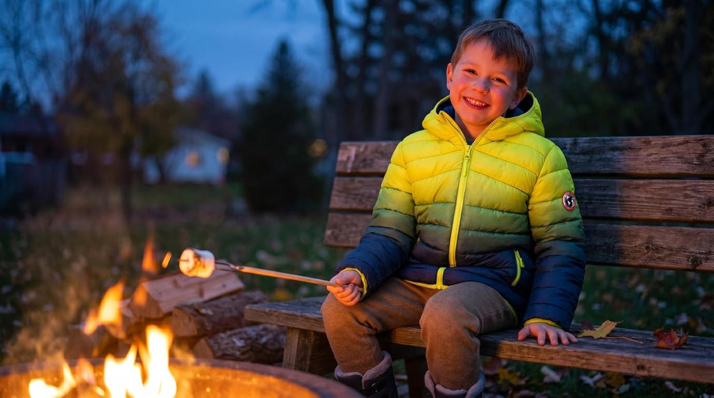 Boys' Reversible Lightweight Water-Resistant Puffer Jacket