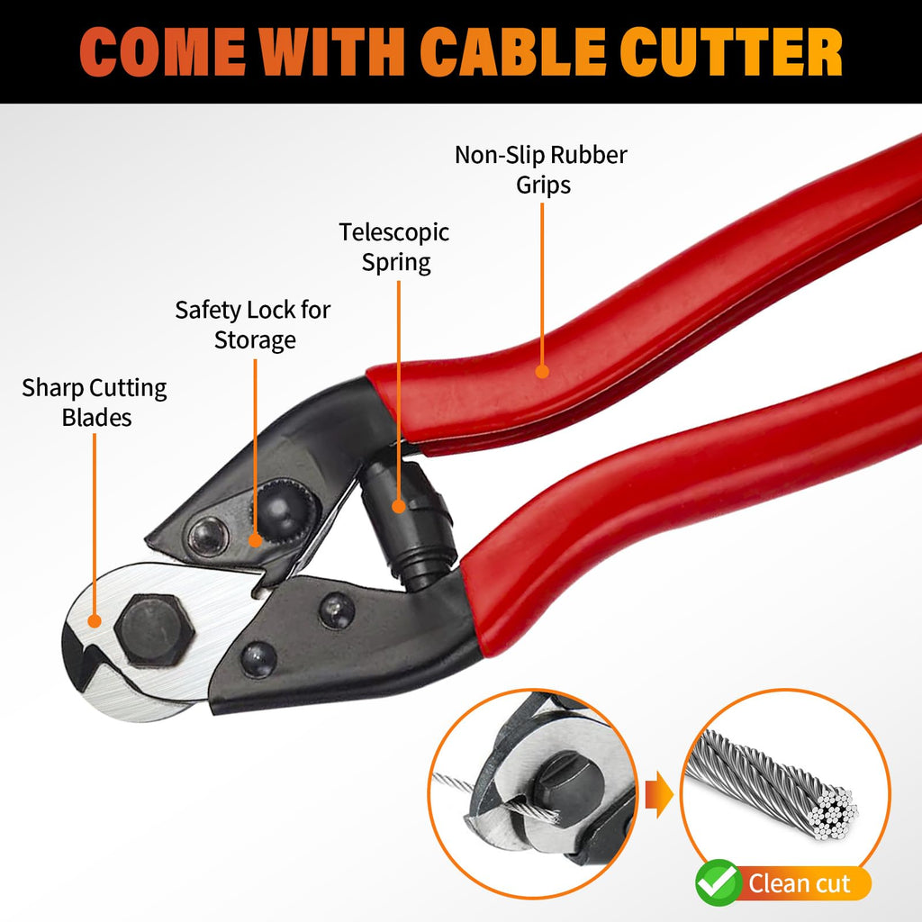 Stainless Steel Cable for Railing - 1/8" T316 Wire Rope Cable