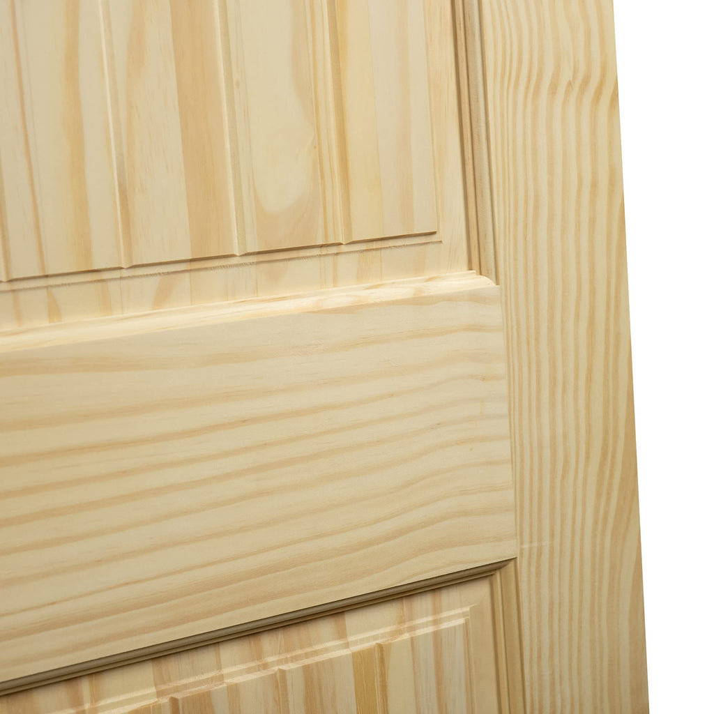 2-Panel Solid Pine Unfinished Interior Door Slab (28x80)