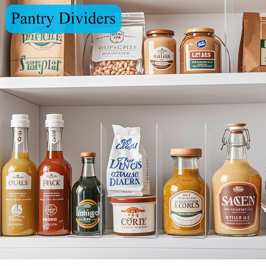 Clear Acrylic Shelf Dividers Closet Organizers for Organization Enthusiasts