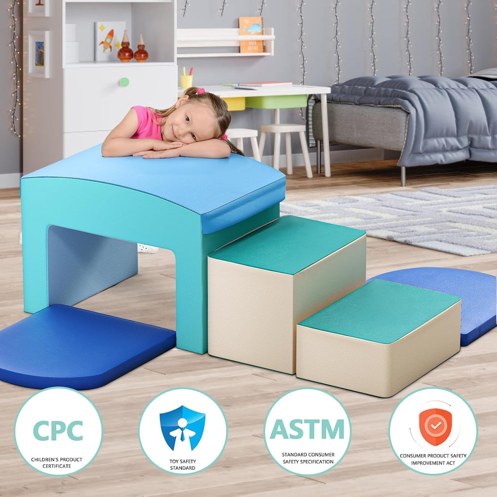 Foam Climbing Blocks for Toddlers - Soft Play Set for Toddlers 1- Climbing Toys - Baby Climbing Gym Foam
