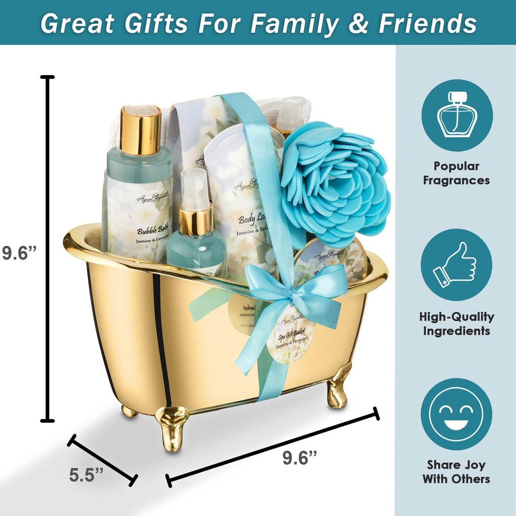 Bath Gift Basket For Women - Jasmine & Lavender