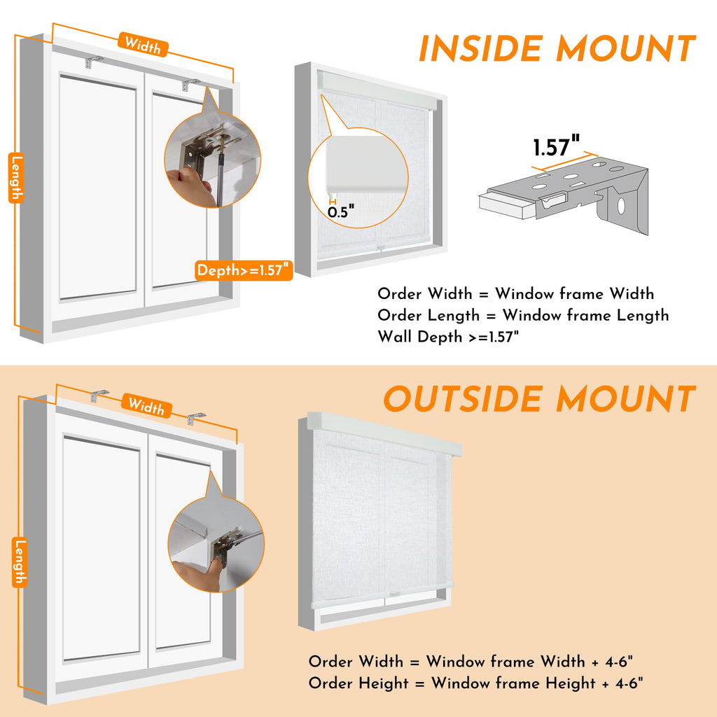 Motorized Smart Blind for Windows with Remote Control Automatic Light Filtering Roller Shades Electric Child Safety