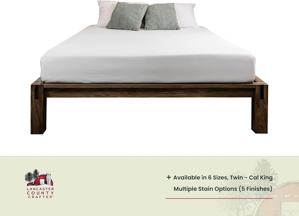 Kumi Bed, Japanese Joinery, Chestnut, Tool-Free Assembly