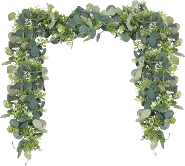 Eucalyptus Garland 6 FT Lush Artificial Greenery Faux Vines - Set of 2