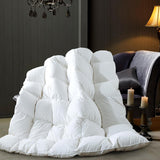 Feather Comforter Oversized King, Filled with Feather and Downfiber, White Duvet Insert