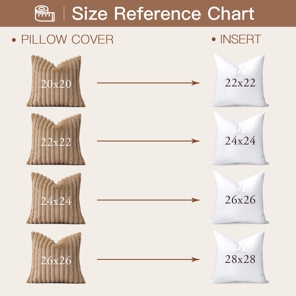 Down Feather Throw Pillow Inserts 24x24 Euro Pillow Inserts, Soft Fluffy Throw Pillows with Cotton Cover, Decorative