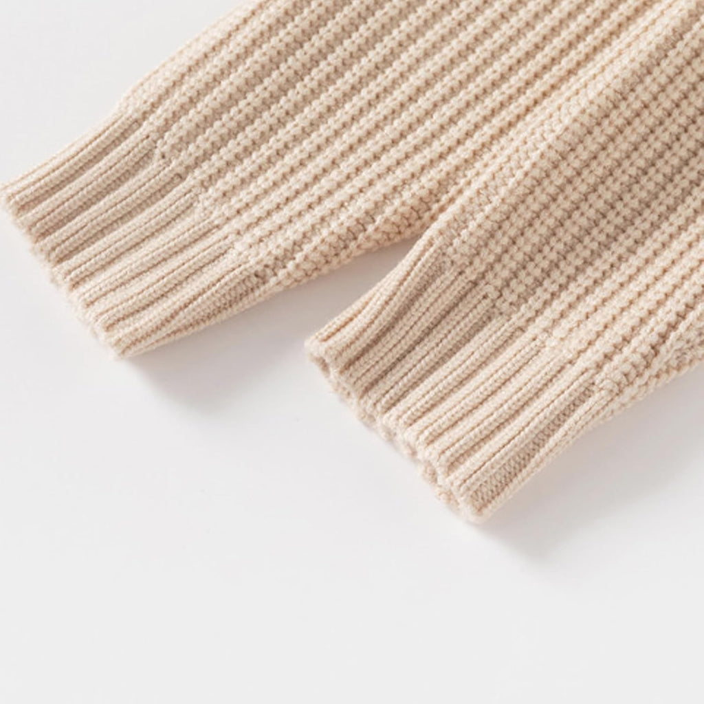 Baby Knit Sweater Toddler Boys Girls Warm Sweater Soild Pullover Round Neck Top Clothes Fall Winter Outfits